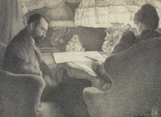 George Morren - Sous la Lampe (1892)