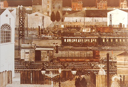 Paul Delvaux - Trains de Banlieue (1958)