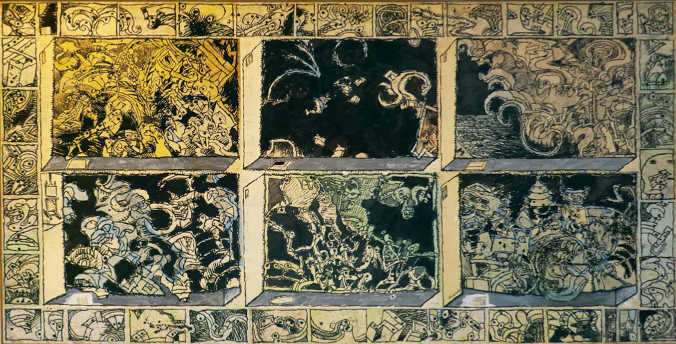 Pierre Alechinsky - Théâtre Géographique (1983)